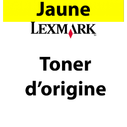 Lexmark - X748H1YG - Toner jaune - produit d'origine - 10 000 pages 