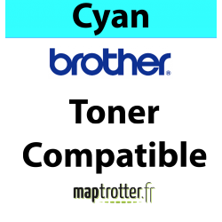 TN-329C- TONER MAPTROTTER COMPATIBLE BROTHER - CYAN - 6 000 PAGES - RÉFÉRENCE : RE19011358 