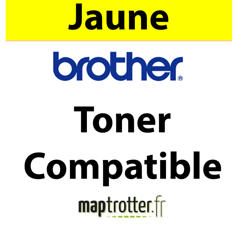 TN-321Y - TONER MAPTROTTER - COMPATIBLE BROTHER - JAUNE-1 500 PAGES 