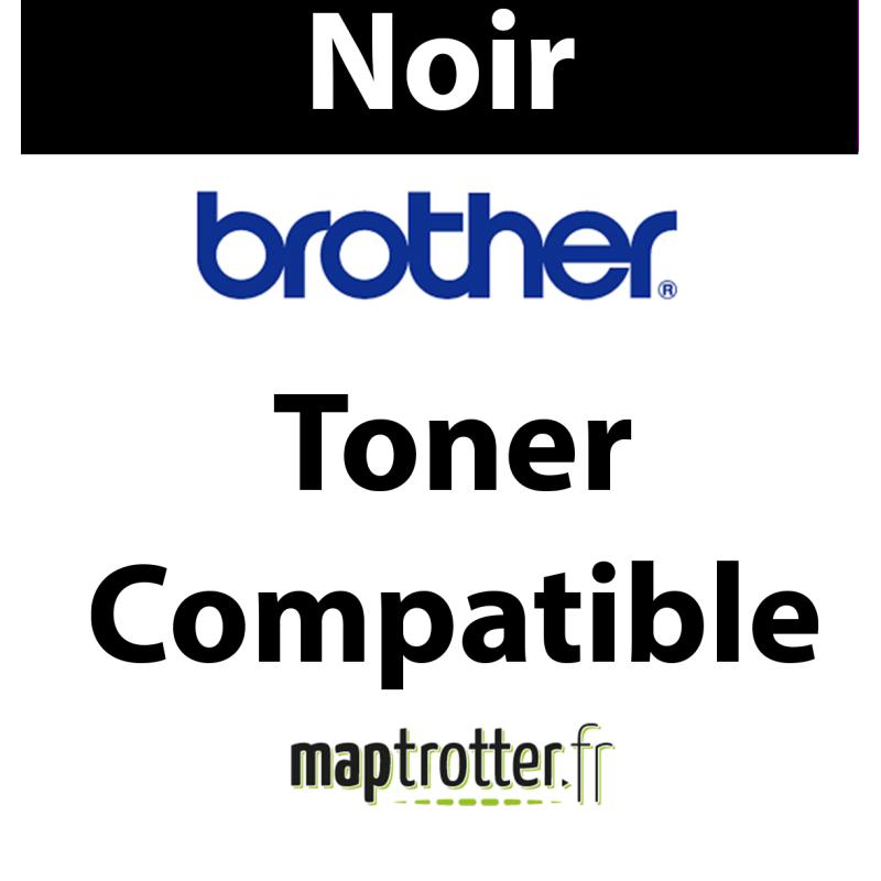 TN-2210 - Toner noir Maptrotter compatible Brother - 1 200 pages 