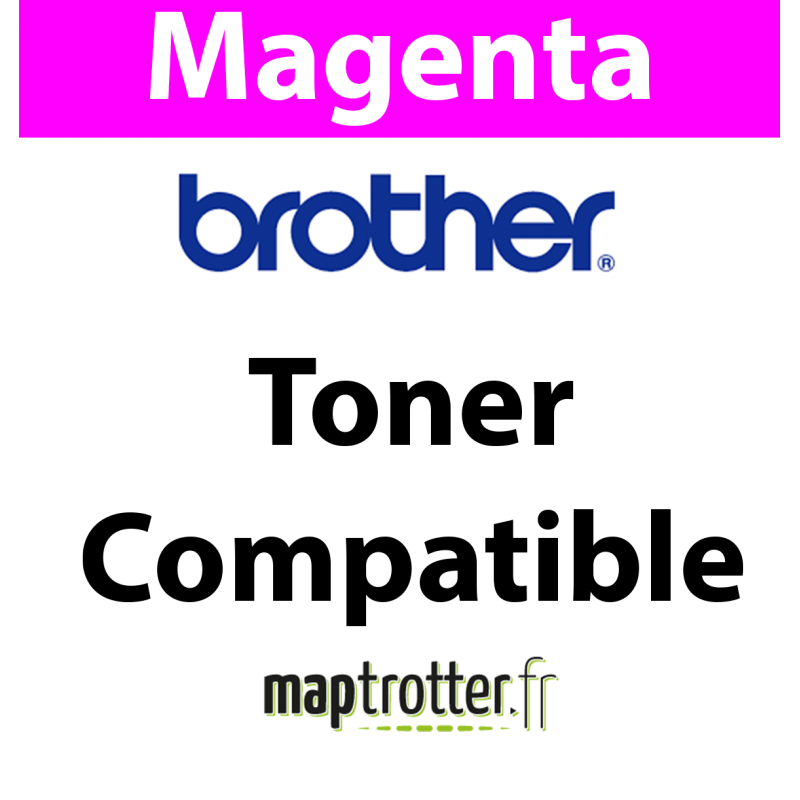 TN-329M - Toner magenta Maptrotter compatible Brother -  6000 Pages 