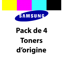 Samsung - CLT-P404C - SU365A - Pack 4 toners  noir, cyan, magenta, jaune - produit d'origine 4x1 000 pages 
