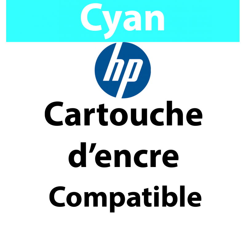 953XL - F6U16AE - CARTOUCHE D'ENCRE CYAN MAPTROTTER COMPATIBLE HP - 1 600 PAGES 
