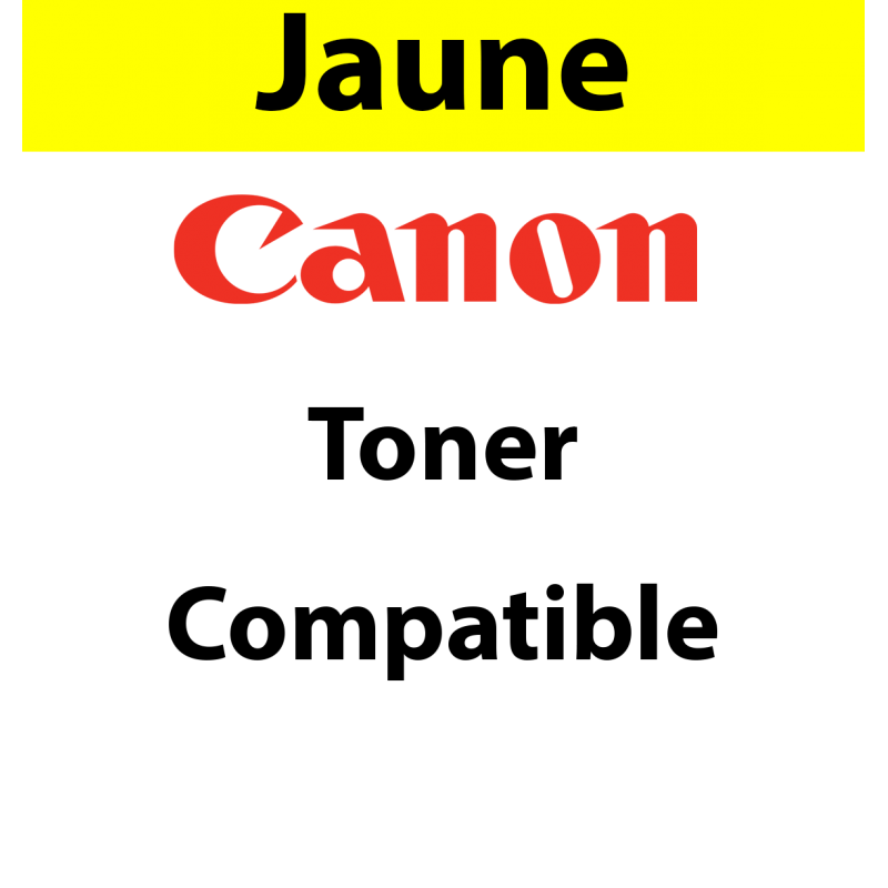 040H - 0455C001 - Toner jaune Maptrotter compatible Canon - 10 000 pages - Référence : RE19011342 
