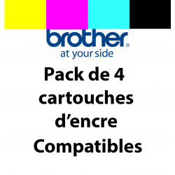 PACK 4.LC-970 BCMY Maptrotter compatible Brother 