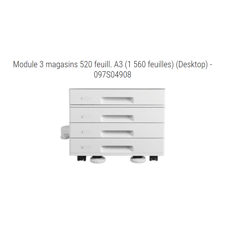 Xerox - 097S04908 - Module à trois magasins de 520 feuilles chacun (total 1 560 feuilles) 
