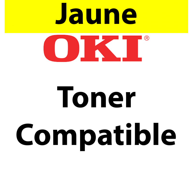 43459329 - Toner jaune Maptrotter compatible OKI - 2 500 pages 