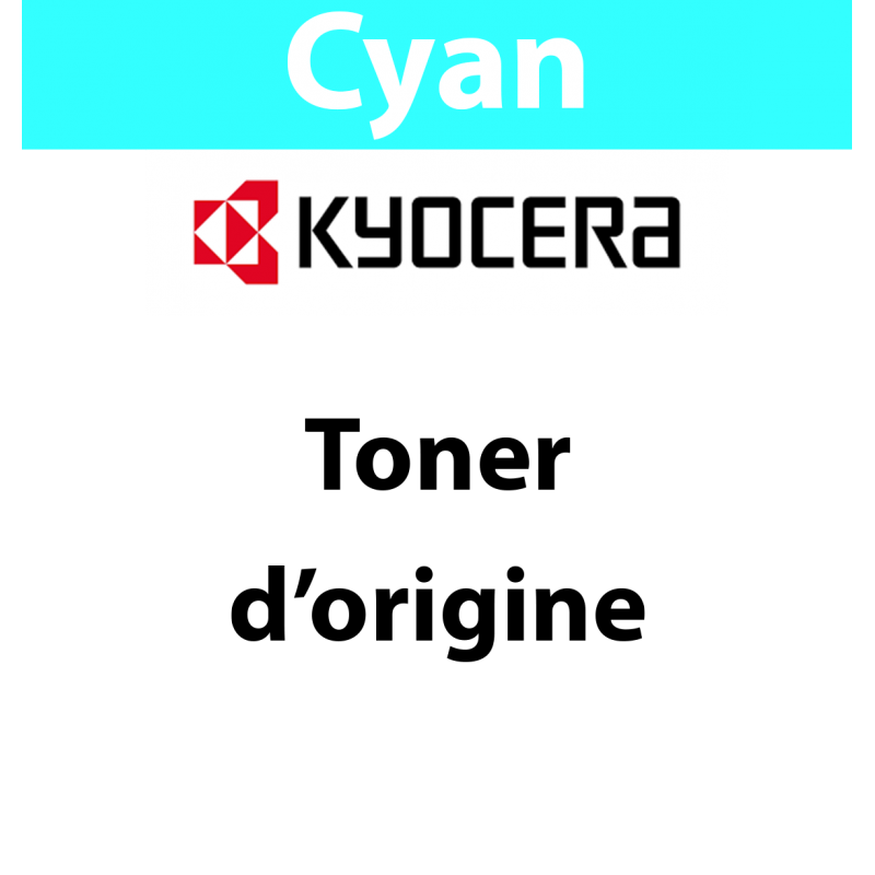 TK-8335C - Toner cyan - produit d'origine Kyocera - 15 000 pages - 1T02RLCNL1 