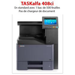 Kyocera - TASKalfa 408ci - Multifonctions (impression, copie, scan) laser - couleur - A3, écran tactile - chargeur en option - 4