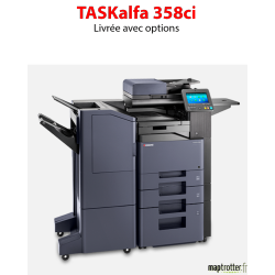 Kyocera - TASKalfa 358ci - Imprimante multifonctions (impression, copie, scan) A4, couleur, (i) écran tactile, chargeur en optio