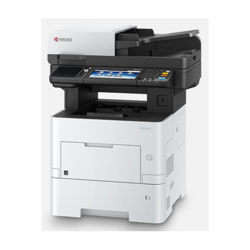 Kyocera - ECOSYS M3655idn - Multifonctions (impression, copie, scan, fax) laser - noir et blanc - A4 - (i) écran tactile - recto