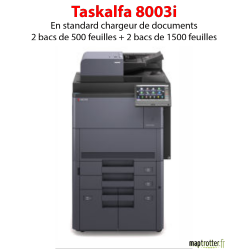 Kyocera - TASKalfa 8003i - Multifonctions (impression, copie, scan) laser - noir et blanc - A3, écran tactile - chargeur DSPF en