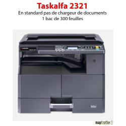 Kyocera - TASKalfa 2321 - Multifonctions (impression, copie, scan) laser - noir et blanc - A3, écran tactile - chargeur de docum