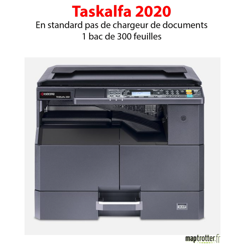 Kyocera - TASKalfa 2020 - Multifonction Multifonctions (impression, copie, scan) laser - noir et blanc - A3, chargeur de documen Kyocera - TASKalfa 2020 - Multifonction Multifonctions (impression, copie, scan) laser - noir et blanc - A3, chargeur de documen