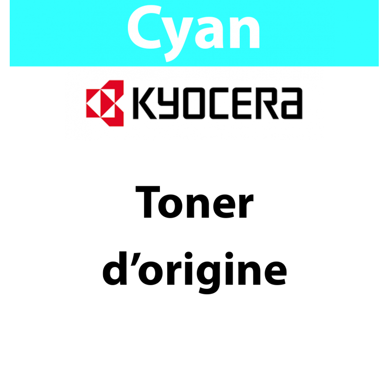 Kyocera -- TK8365C - Toner Cyan, toner d'origne, 12 000 pages 