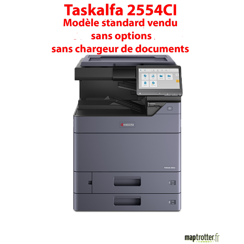 Kyocera - TASKalfa 2554ci - Multifonctions (impression, copie, scan) laser - couleur - A3, écran tactile - 2 bacs de 500 feuille