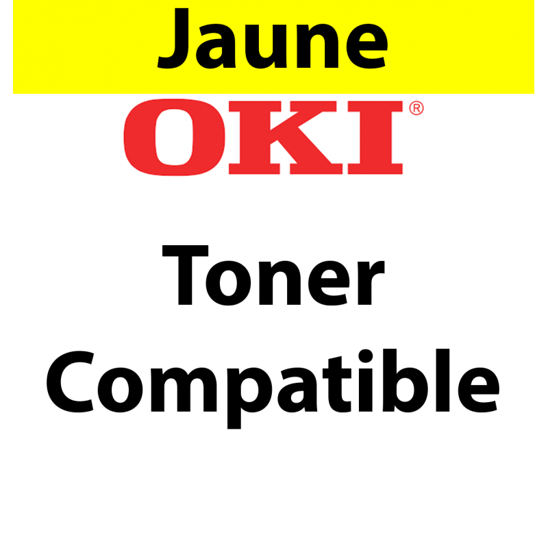 46507505 - Toner jaune Maptrotter compatible OKI - 6 000 pages 