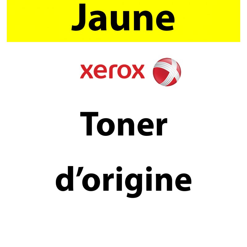 Xerox - 006R04394 - Toner jaune, produit d'origine, 2 500 pages 