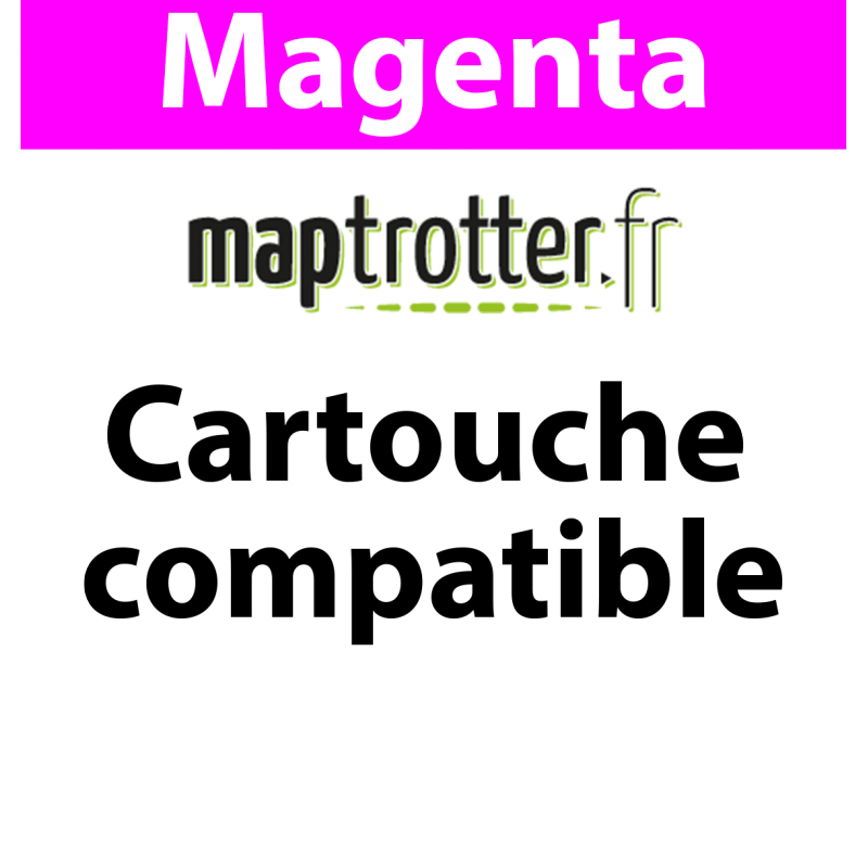 980 - D8J08A - Toner magenta Maptrotter compatible HP - 6 600 pages 