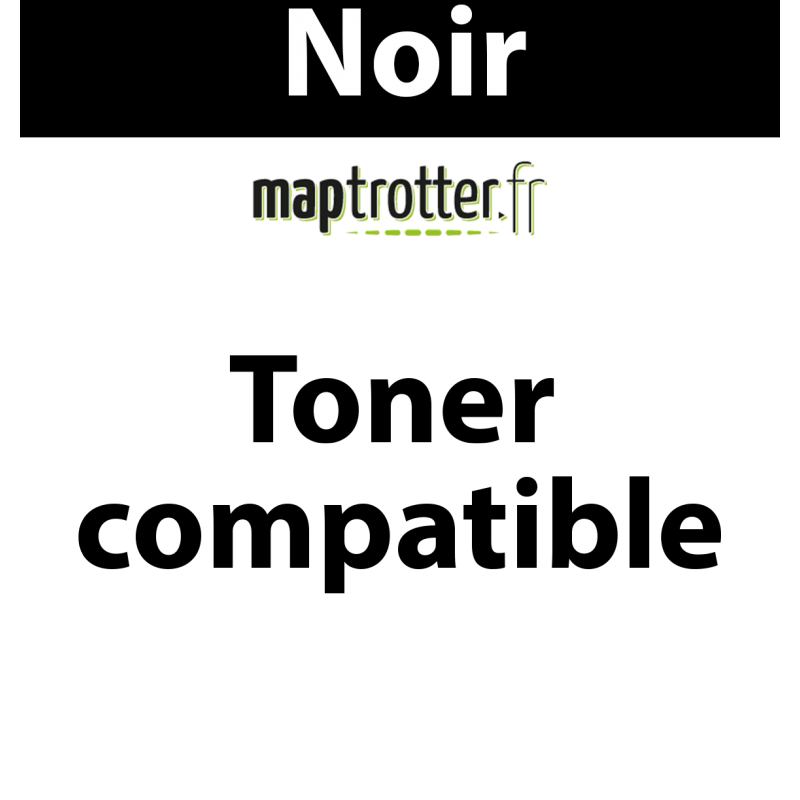 44318608 - Toner noir Maptrotter compatible OKI - 11 000 pages 