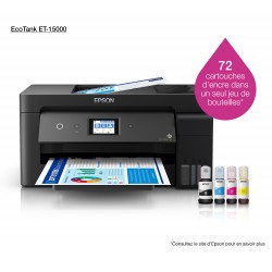 Epson - EcoTank ET-15000 - Multifonctions, impression, copie, scan, fax, couleur, jet d’encre, A4, recto verso en impression, co
