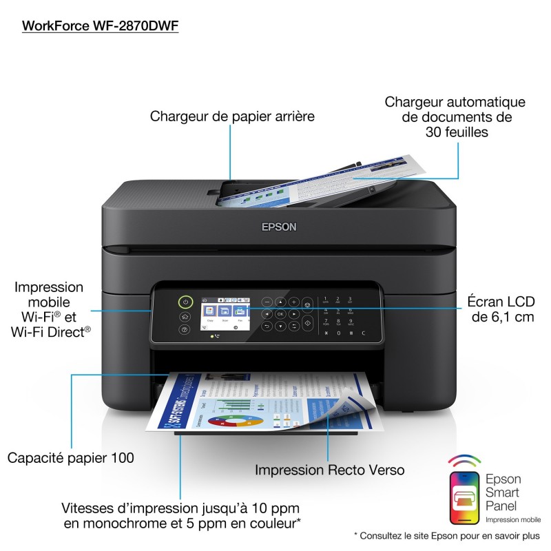 Epson - WorkForce WF-2870DWF 