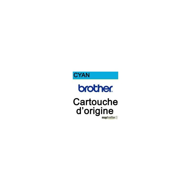 Brother - LC421XLC - Cartouche d'encre cyan - produit d'origine Brother - 500 pages 