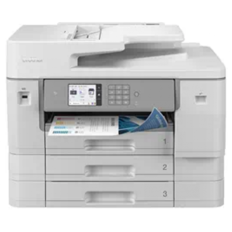 Brother - MFC-J6957DW - Multifonctions (Impression - copie - scan - fax)  jet d'encre, couleur, A3 - chargeur de document ADF - recto verso  uniquement en impression - wifi - 30 ppm