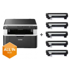 Brother - DCP-1612WVBF1 - All in Box DCP-1612WVB - Multifonctions (Impression - copie - scan) laser - noir et blanc - A4 - pas d