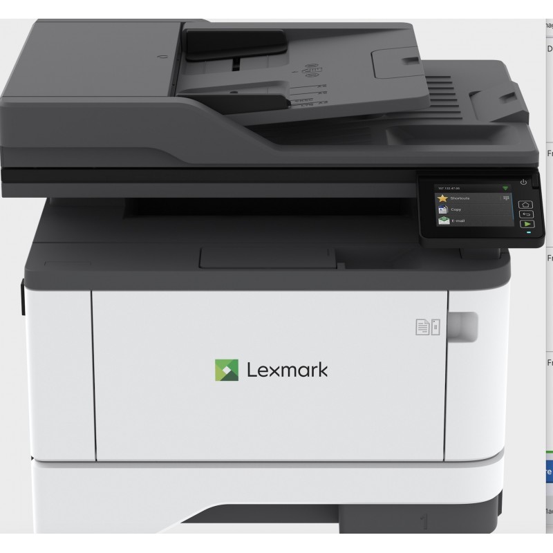 Lexmark MX431adn - Multifonction (impression, copie, scan) laser, noir et blanc, A4, chargeur de document dspf, recto verso en i