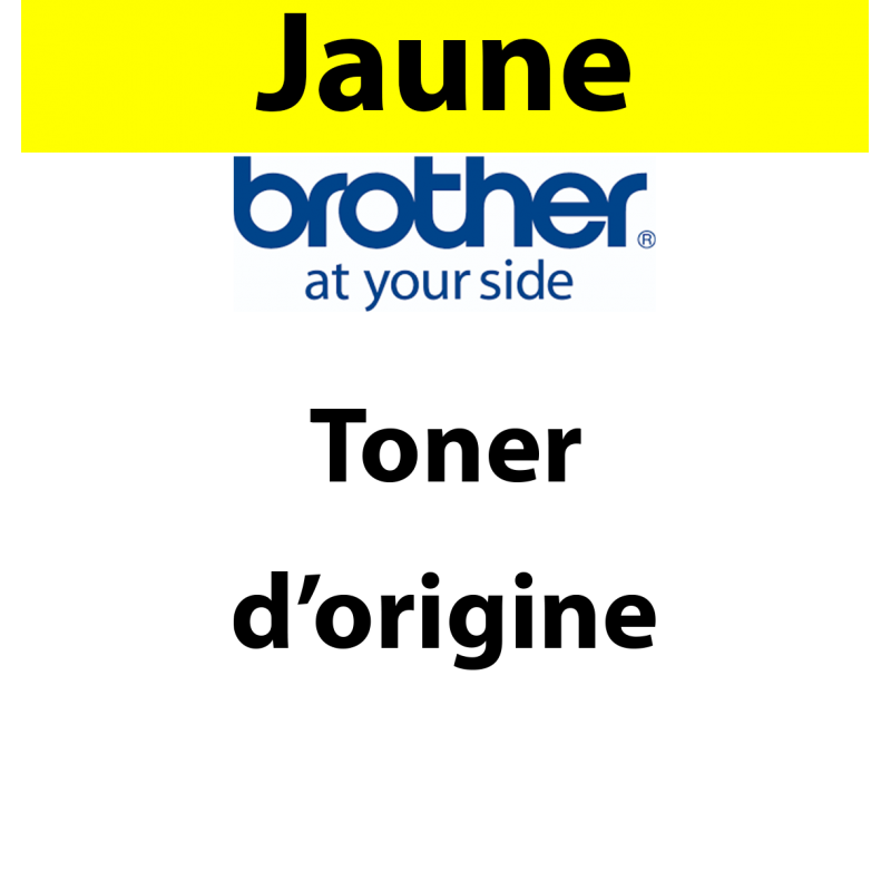 Brother - TN-821XLY - Toner jaune, produit d'origine, 9 000 pages 