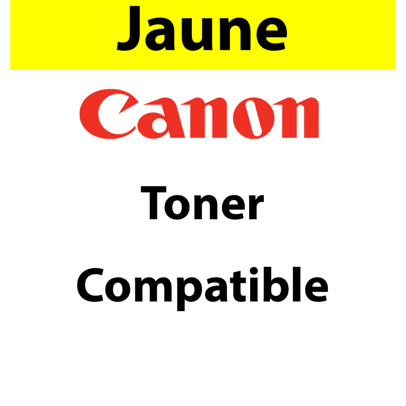 055H - Toner jaune Maptrotter compatible Canon - 5 900 pages -  mps 