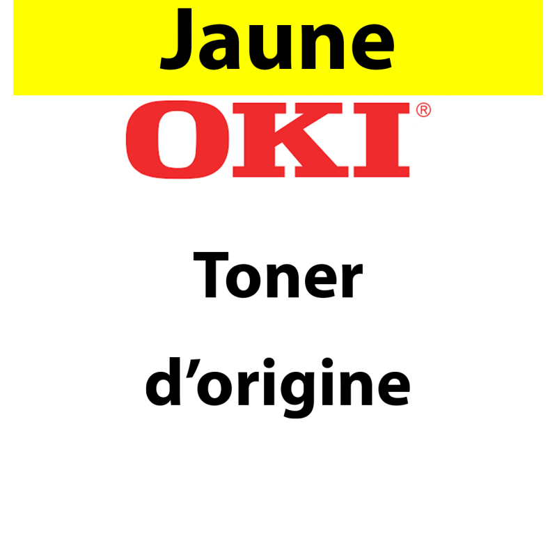OKI - 09006129 - Toner jaune, produit d'origine, 6 000 pages  
