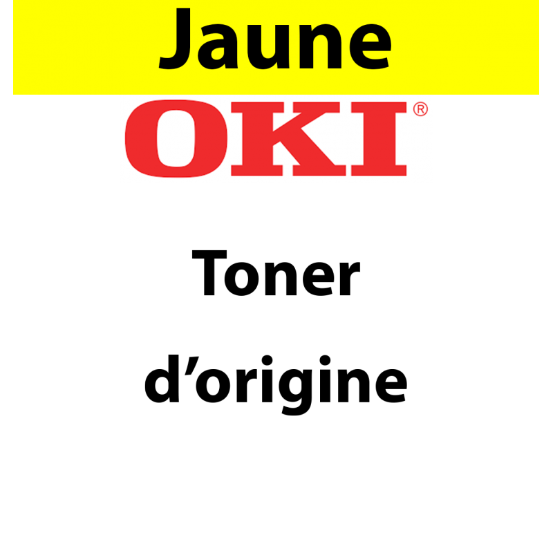 OKI - 09006129 - Toner jaune, produit d'origine, 6 000 pages OKI - 09006129 - Toner jaune, produit d'origine, 6 000 pages