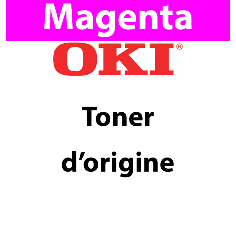 OKI - 09006128 - Toner magenta, produit d'origine, 6 000 pages OKI - 09006128 - Toner magenta, produit d'origine, 6 000 pages