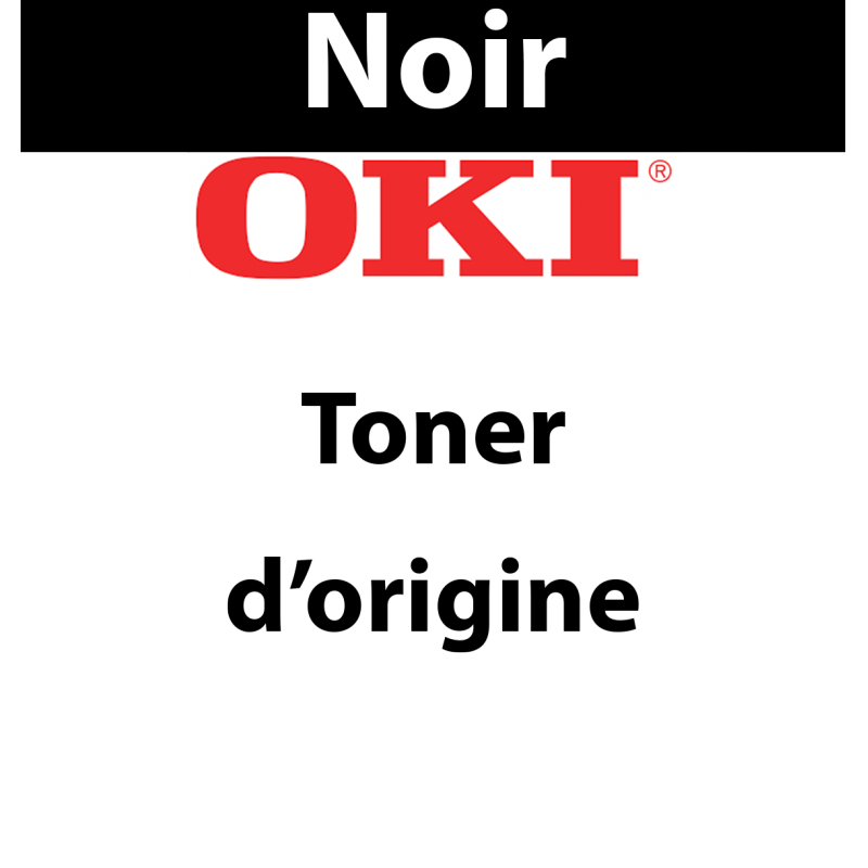 OKI - 09006130 - Toner noir, produit d'origine, 7 000 pages          