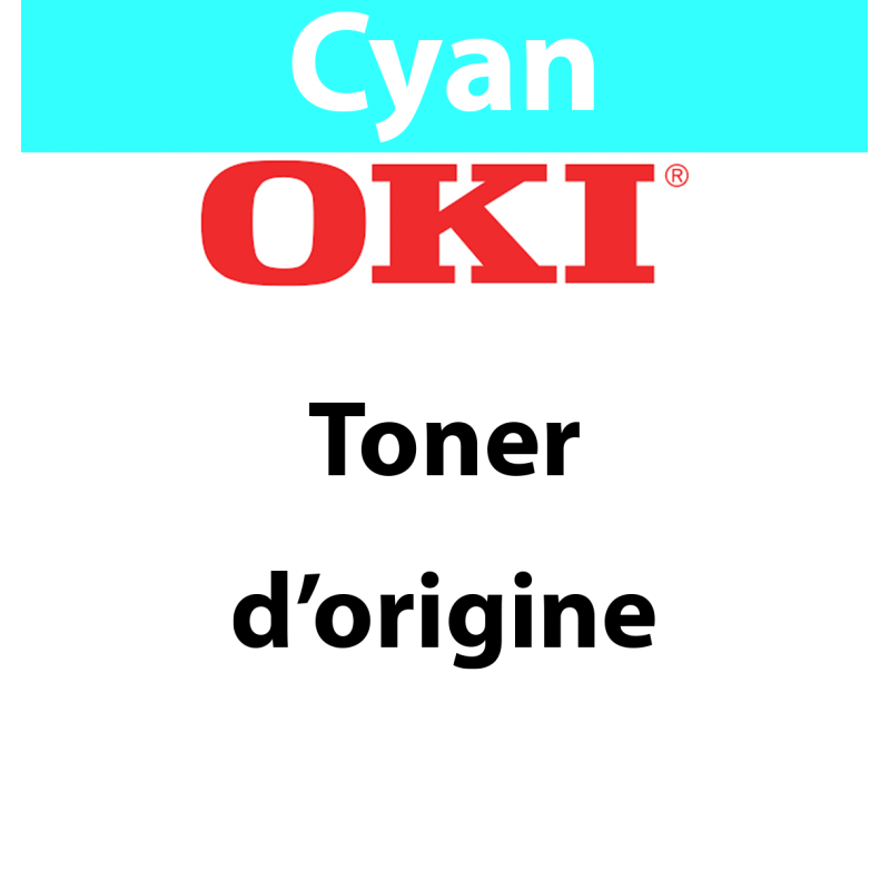 OKI - 46507615 - Toner cyan  - produit d'origine - 11 500 pages 