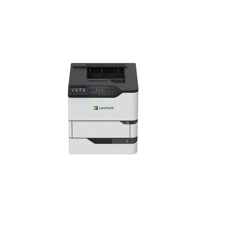 Lexmark - MS822de Imprimante, laser, noir et blanc, A4, recto verso, réseau, 52 ppm 