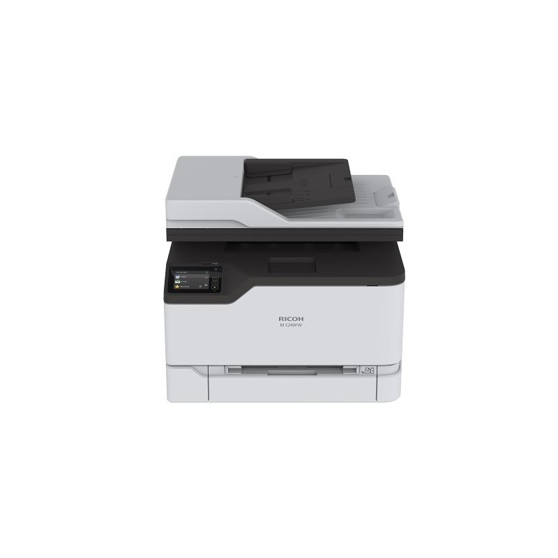 Ricoh - M C240FW Multifonctions (impression, copie, scan, fax) laser couleur, A4, Chargeur de documents ADF, recto verso uniquem