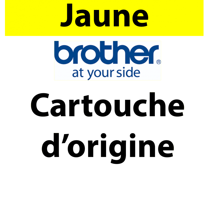 Brother - LC426Y - Cartouche d'encre jaune, 1500 Pages 