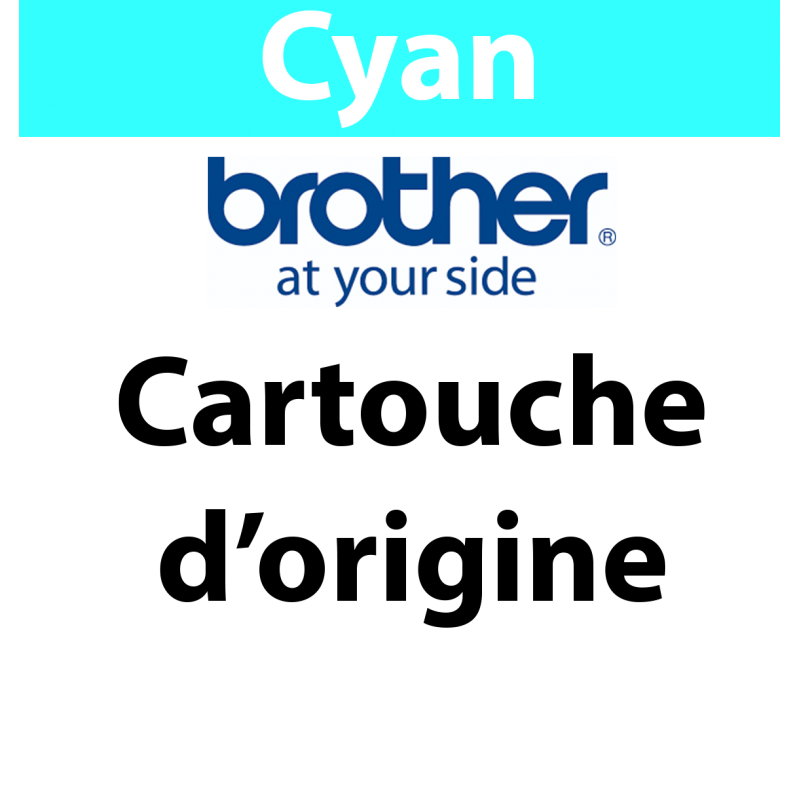 Brother - LC424C - LC424C CYAN INK CARTRIDGE -         