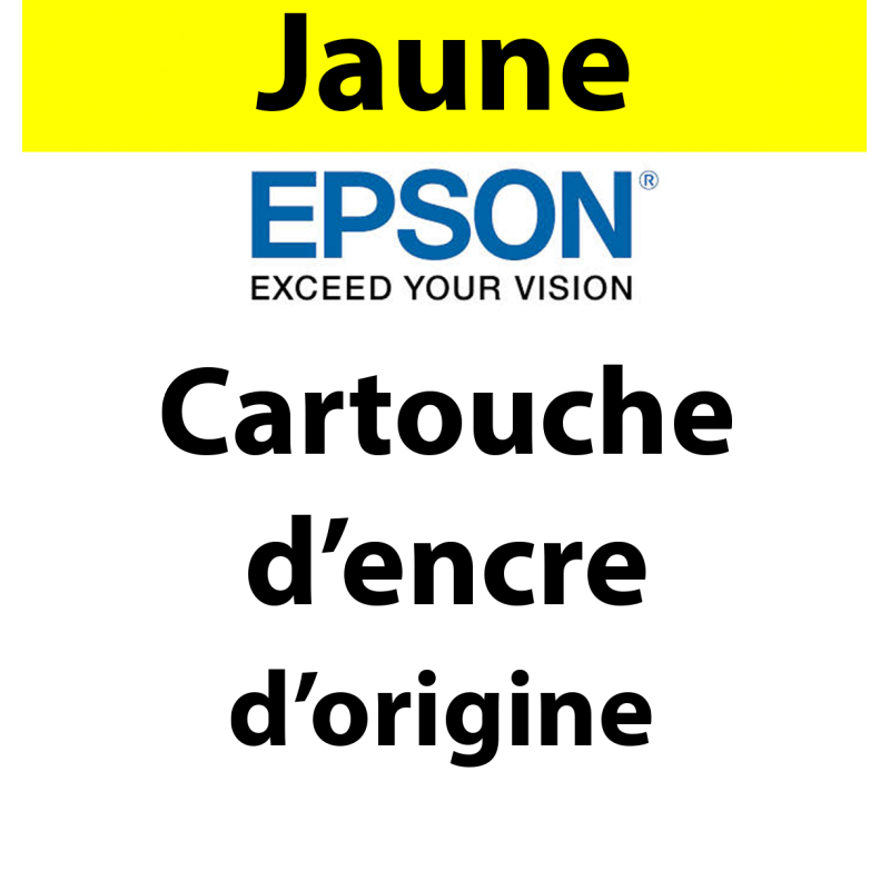 Epson - 603 - C13T03U44010 - Cartouche d'encre jaune, produit d'origine 