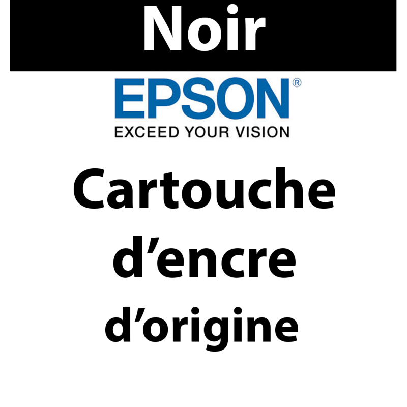 Epson - 408 - C13T09J14010 - Cartouche d'encre noir, produit d'origine, lunettes, 1 100 pages 