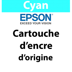 Epson - 408 - C13T09J24010 - Cartouche d'encre cyan, produit d'origine, lunettes, 1 100 pages 