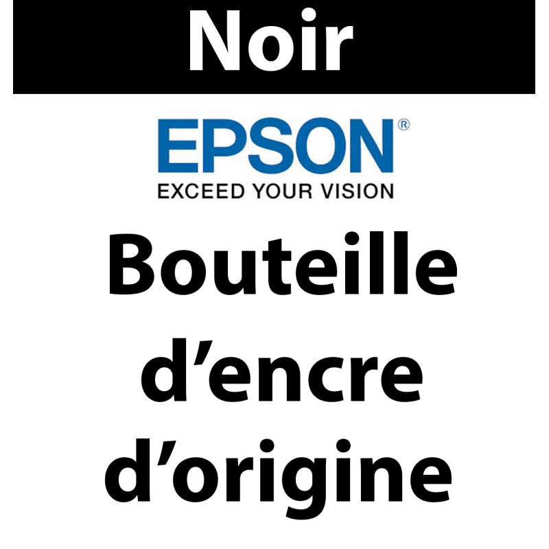 Epson - 104 - C13T00P140 - bouteille d'encre noir, 65 ml, produit d'origine, 4 500 pages 