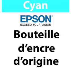 Epson - 104 - C13T00P240 - bouteille d'encre Cyan, 65 ml, produit d'origine, 7 500 pages 