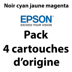 Epson - 104 - C13T00P640 - Multipack de 4 cartouches d'encre noire et couleurs , produit d'origine, 4 500 noir /7 500 chaque cou