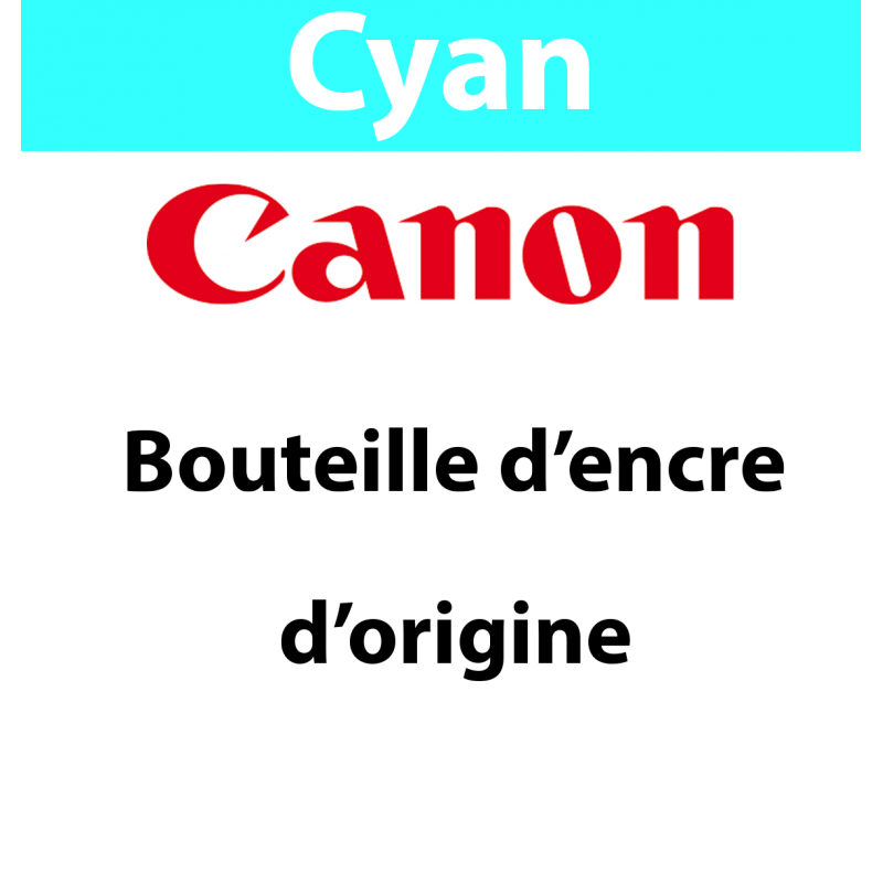 Canon - GI-56 - 4430C001 - Bouteille d'encre, cyan, produit d'origine, 14 000 pages Canon - GI-56 - 4430C001 - Bouteille d'encre, cyan, produit d'origine, 14 000 pages