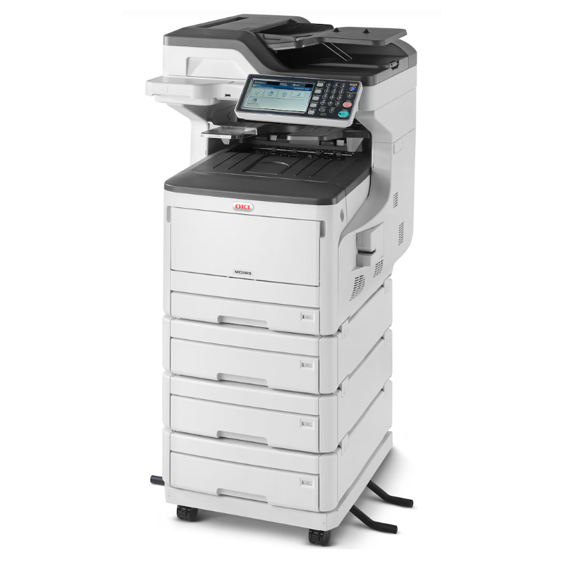 OKI - MC883DNV Multifonction, impression, copie, scan, fax, laser, couelur, A3, Recto verso en impression, copie, scan, Chargeur