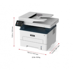 Xerox - B235V_DNI - Multifonction (impression, copie, scan,fax) laser, noir et blanc, A4, recto verso uniquement en impression, 